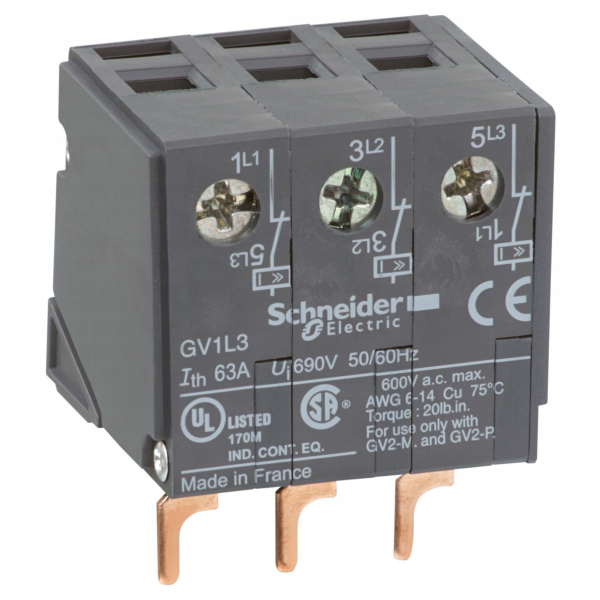 Strömbegränsare Schneider Electric GV1L3 63 A, 100 kA 