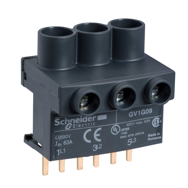 Tilkoblingssplint Schneider Electric GV1G09 til GV2G 