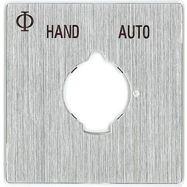 Kyltti Kraus & Naimer S0 F288/A10 -PNL vaihtokytkimeen HAND-AUTO