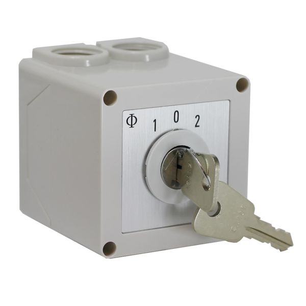 Omkobler Kraus & Naimer 3134976 1-0-2 tilbakefjærende, 2-polet Kapslet