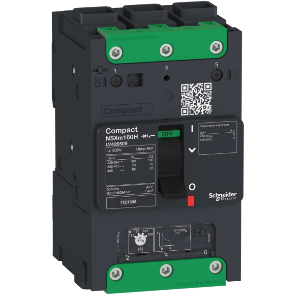 Effektbryter Schneider Electric LV426109 NSXm E, 3 poler 