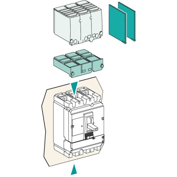 Kosketussuoja Schneider Electric LV429515  Malli: 3P lyhyt NSX100–250