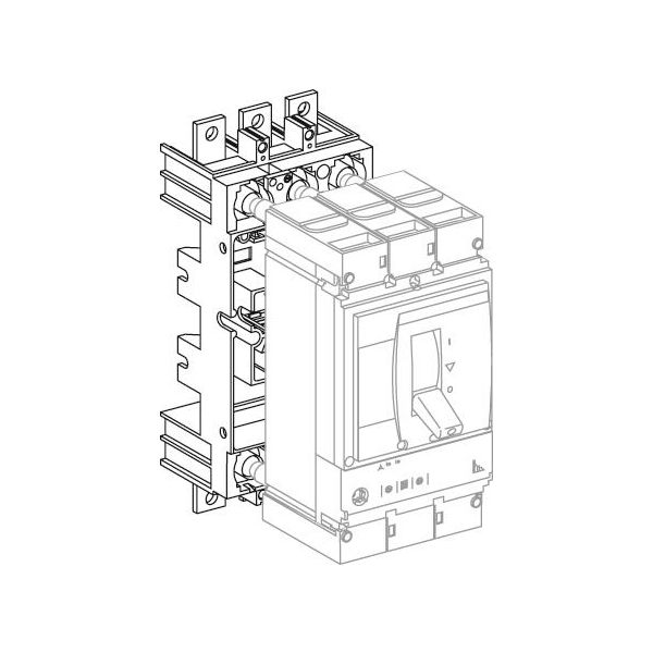 Plugin-sockel Schneider Electric LV432517 för NSX400-630, 4 pol 