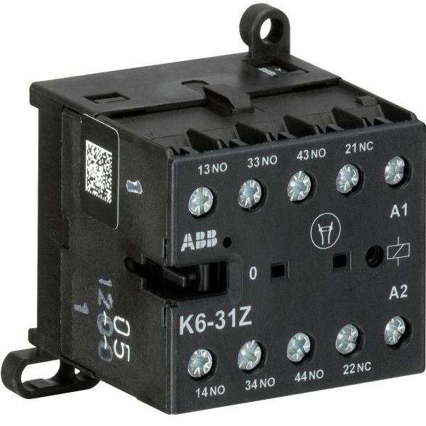 Reläkontaktor ABB K6-31Z 4-polig, 3 A, 400 V 