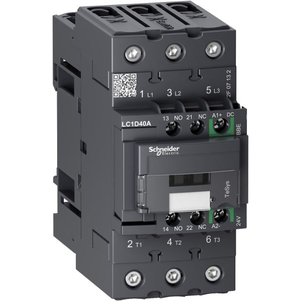 Kontaktori Schneider Electric LC1D40ABBE 3-napainen, 24 A 40 A