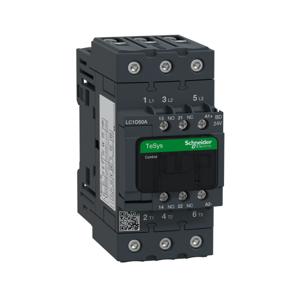 Kontaktori Schneider Electric LC1D50ABD 3-napainen, 24 A 50 A