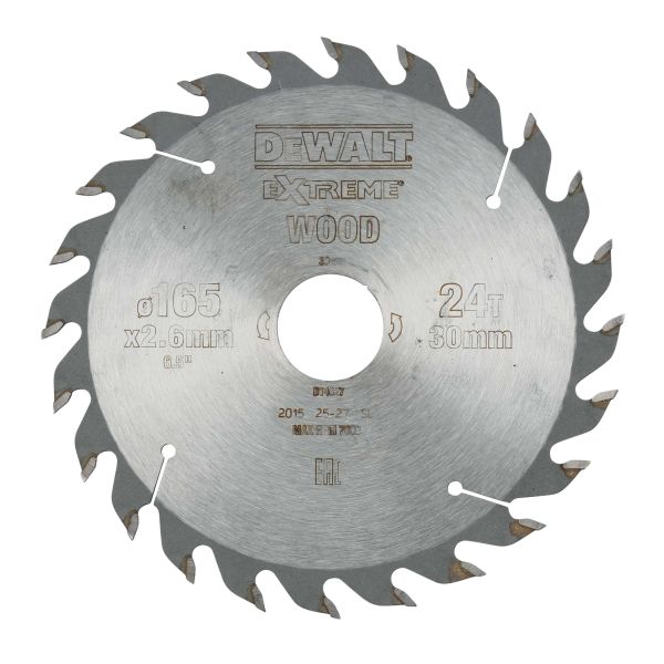 Pyörösahanterä Dewalt DT4027-QZ 165 x 30 mm, 24T 