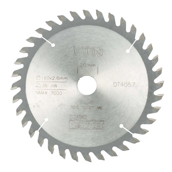 Savklinge Dewalt DT4057-QZ 160 x 20 mm, 36T 