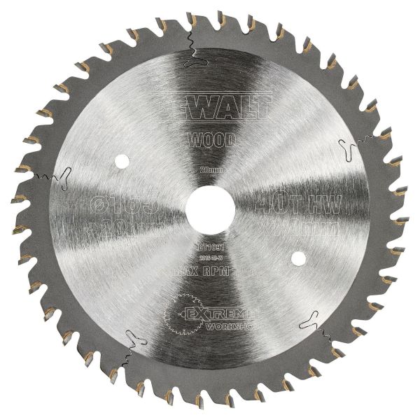 Savklinge Dewalt DT1091-QZ 40T, 165 x 2 x 20 x 40 mm 