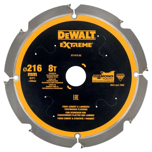 Diamantskæreskive Dewalt DT1473-QZ 216 x 30 mm, 8T 