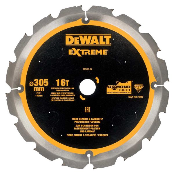 Diamantskæreskive Dewalt DT1475-QZ 305 x 30 mm, 16T 