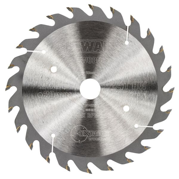 Savklinge Dewalt DT4026-QZ 165 x 20 mm, 24T 