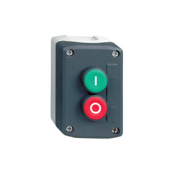 Trykknappboks Schneider Electric XALD213 Start/stop, komplett I-knapp og O-knapp