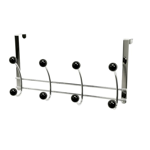 Klädhängare Habo 16256 4-krok, svart/krom 