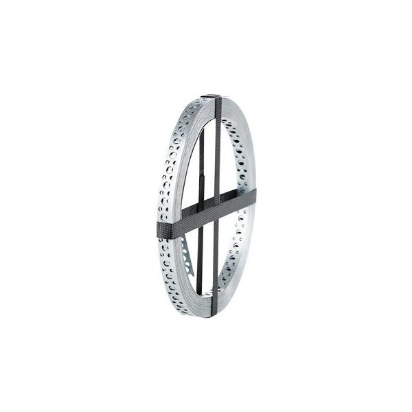 Monteringstape Joma 5109250 galvad, FFZV, CE-EN14545 25 m x 25 x 0,9 mm, hul-Ø 4,2/6,5/8,5 mm