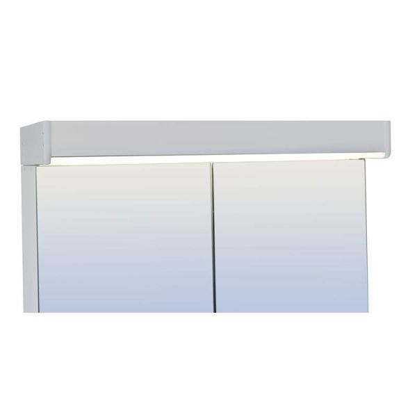 Led-Belysning Skånebeslag Skåform Polar 550 x 223 x 60 mm Helt hvid