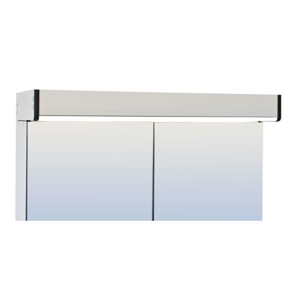 Led-Belysning Skånebeslag Skåform Basic 550 x 223 x 60 mm Sort frontkant