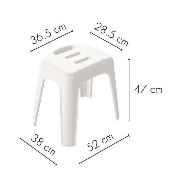 Duschpall Spirella Viva Well 47 cm, vit 