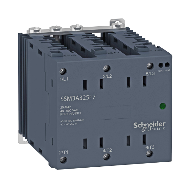Rele Schneider Electric SSM3 3-vaihe, 600 V, 25 A 
