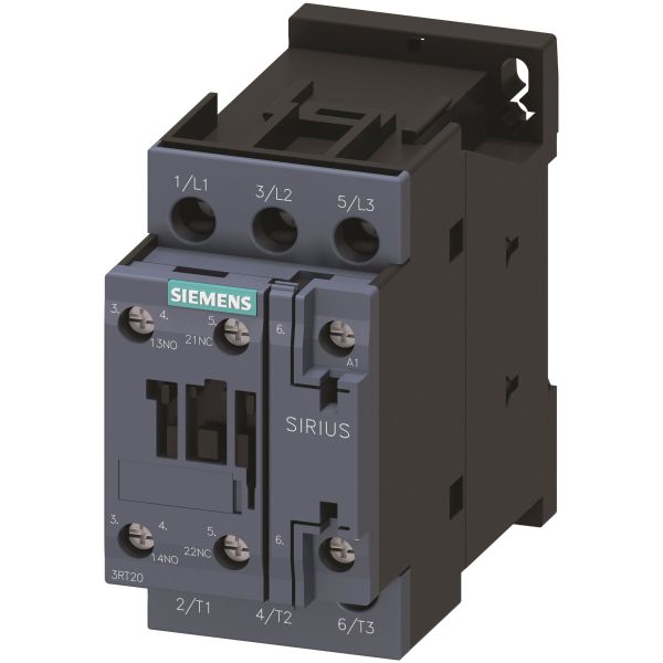 Kontaktor Siemens 3RT2027-1AP00 1 Lukket + 1 Åpen/1 Lukket, 230 VAC 15 kW, 50 A, 32 A