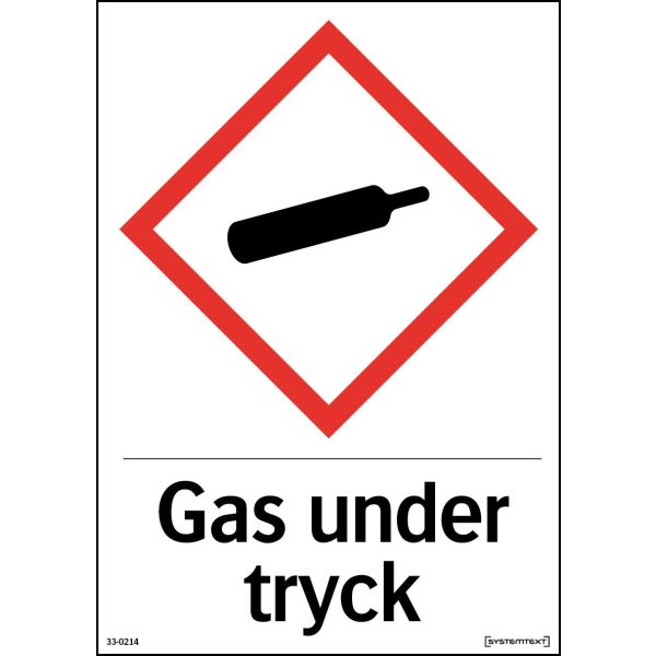 Skylt Systemtext 330214 plast, dekal 210 x 297 mm