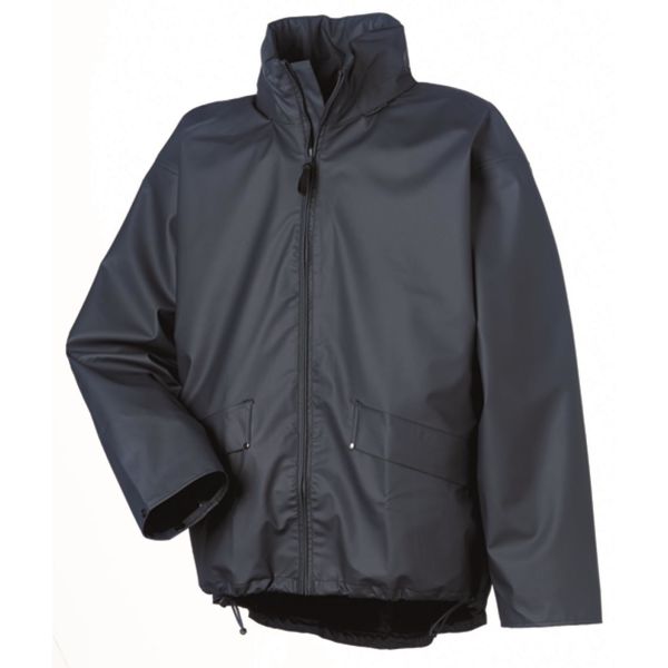 Regnfrakke Helly Hansen Workwear Voss søværn Marine blå XL
