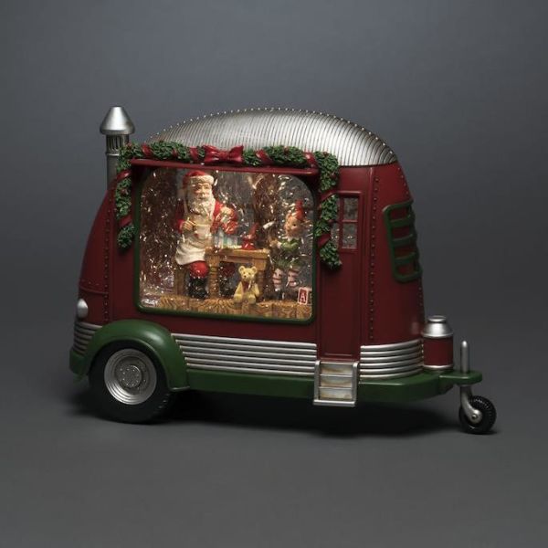 Dekorasjonsbelysning Konstsmide 4386-550 campingvogn med julenisse 