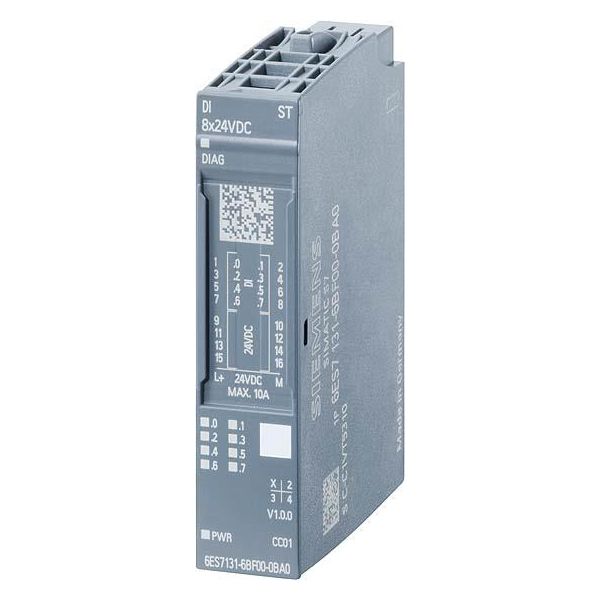 Kringutrustningsmodul Siemens 6ES7132-6BF00-0CA0 digital, 8x24V DC 