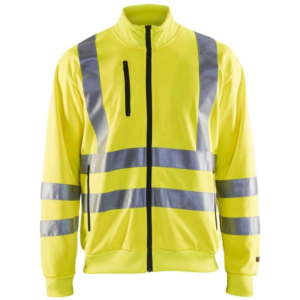 Hi-vis trøje Blåkläder 335819743300XL med lynlås, gul med høj synlighed Stl XL