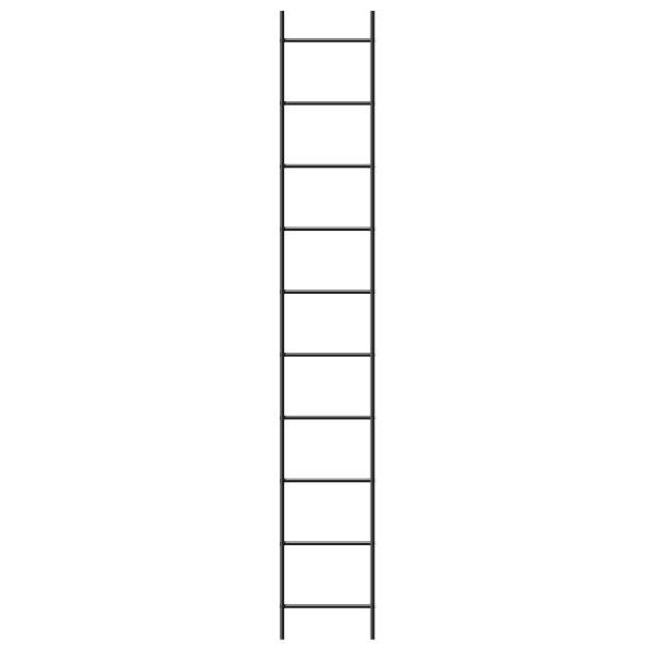 Stålstege W.steps WTAK/V SB-2,1 svart 7 steg, 2,1 m