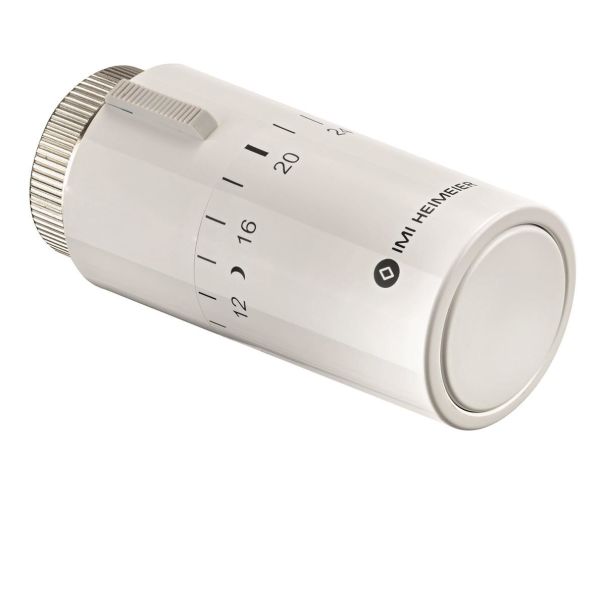 Ilkivallalta suojattu termostaatti IMI Heimeier Halo B valkoinen, 8–26 °C 