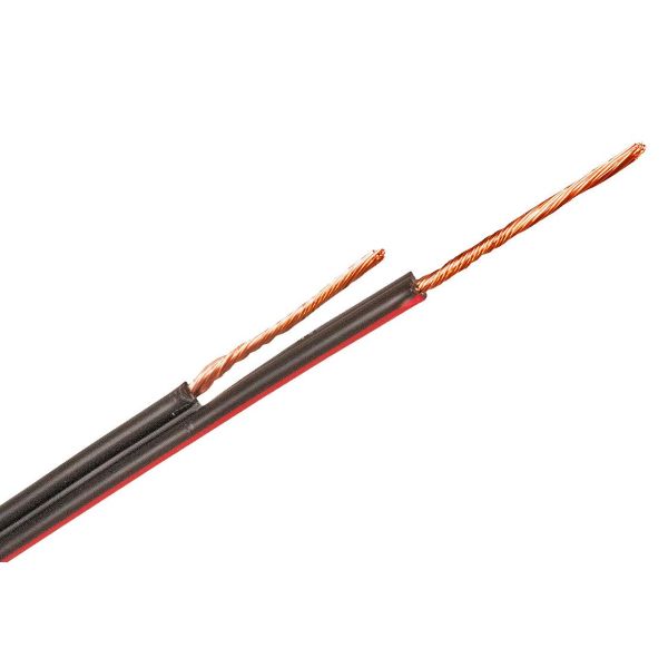 LED-kabel Nexans RQUB 2 x 0,75 mm², svart/rød 