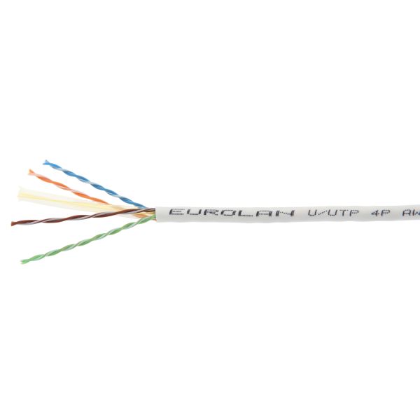 Datakabel Eurolan 19D-U6-25WT-R500 hvit, LSZH, Dca Trommel