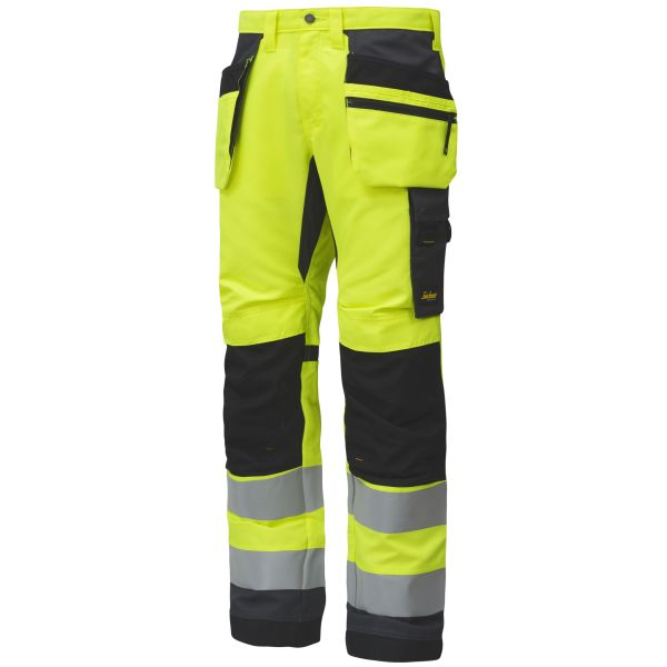 Håndværkerbukser Snickers Workwear 6230 AllroundWork Bemærk, gul Hi-Vis, gul C52