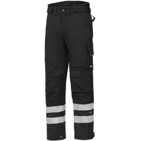 Vinterbukse Snickers Workwear 6619 AllroundWork svart/svart, korte, foret Svart/Svart XS