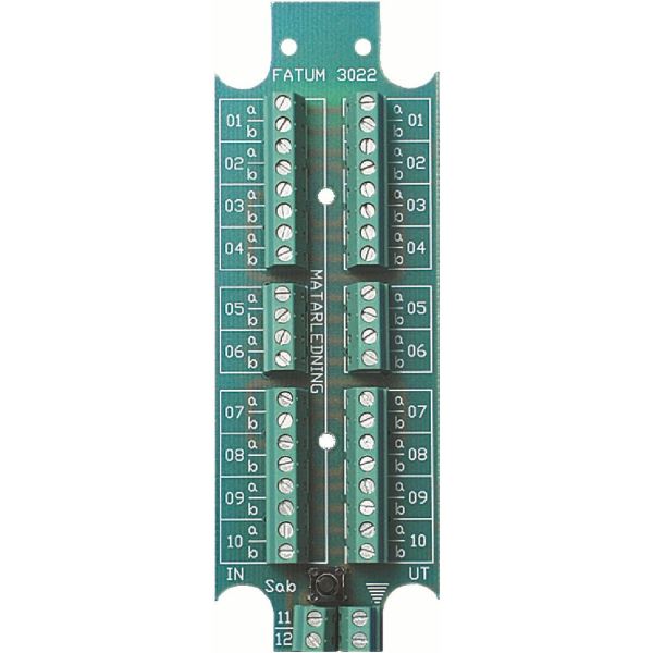 Hälytyskytkentäkortti Alarmtech 3022.03 10 paria, ilkivaltasuojattu kytkin Ruuvi/ruuvi