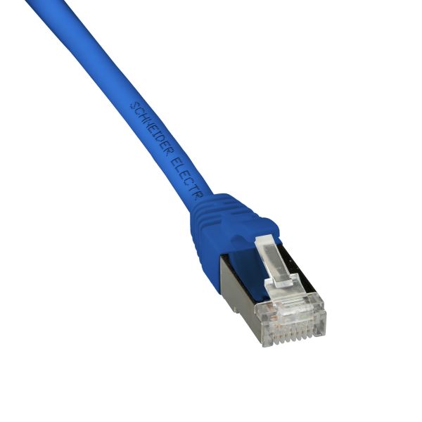 Patch-kaapeli Schneider Electric ACTPC6ASFLS10BU S/FTP, 2 x RJ45, sininen 1 m