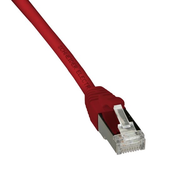 Patch-kaapeli Schneider Electric ACTPC6ASFLS10RD S/FTP, 2 x RJ45, punainen 1 m