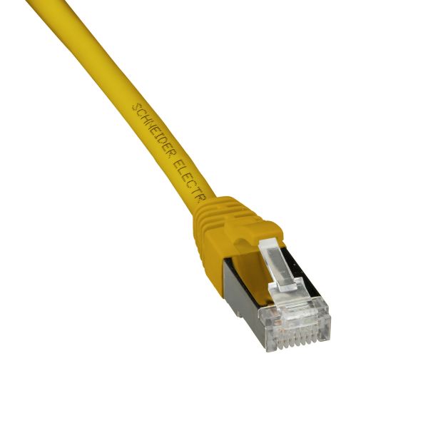 Patch-kaapeli Schneider Electric ACTPC6ASFLS10YL S/FTP, 2 x RJ45, keltainen 1 m