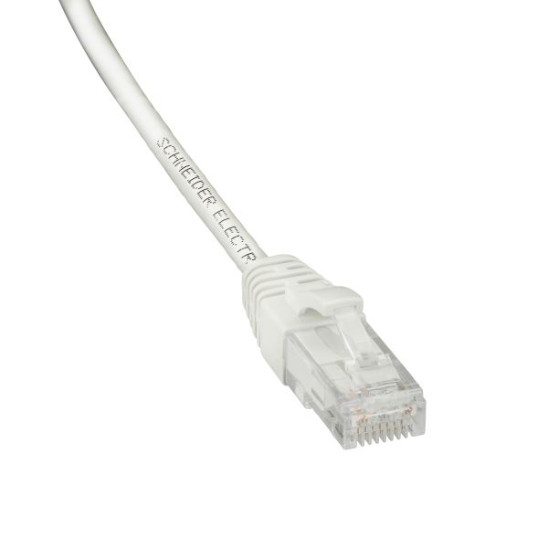 Patchkabel Schneider Electric ACTPC6UULS10WE U/UTP, 2 x RJ45, hvit 1 m