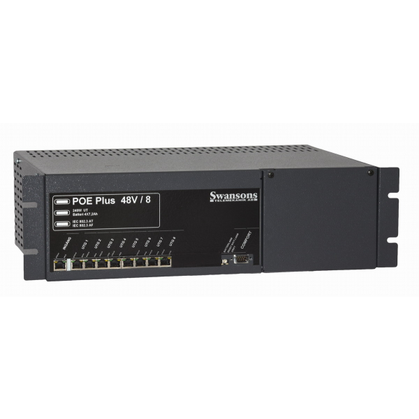 Switch Axema 2-3520 innebygd batteribackup 8 porter