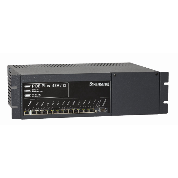 Switch Axema 2-3530 innebygd batteribackup 12 porter