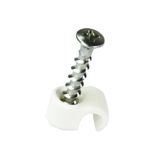 Skrueclips Gelia 050007050 Hvid, pakke med 10 7-10 mm, skruelængde 32 mm