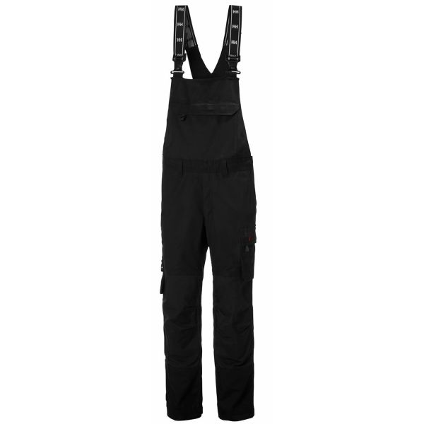 Håndværkerbukser Helly Hansen Workwear Oxford BIB sort, med seler Sort C56