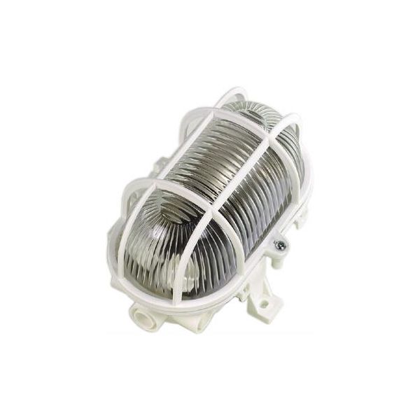 Gitterbeslag Gelia 110010200 oval, 60W, IP44 Hvid