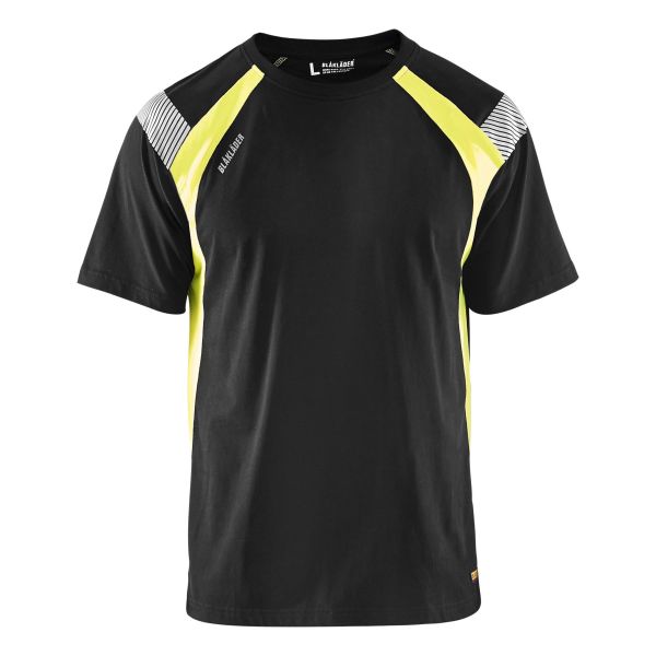 T-shirt Blåkläder 333210309933XL sort/høj synlighed gul Stl XL