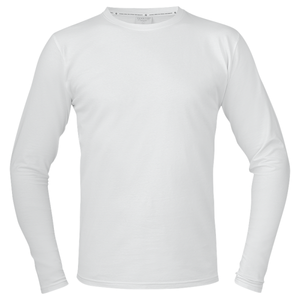 Pitkähihainen T-paita Texstar TS17101000170 valkoinen Valkoinen M