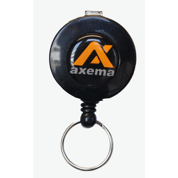 Hållare Axema 1-9026-2 extra lång lina och nyckelring 