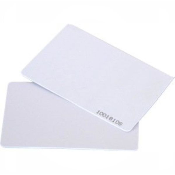 Nøkkelbrikke Axema PR-7 hvit, kredittkortformat 