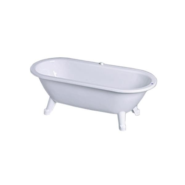 badekar Gustavsberg GB2063680101 med bundventil, med fødder 